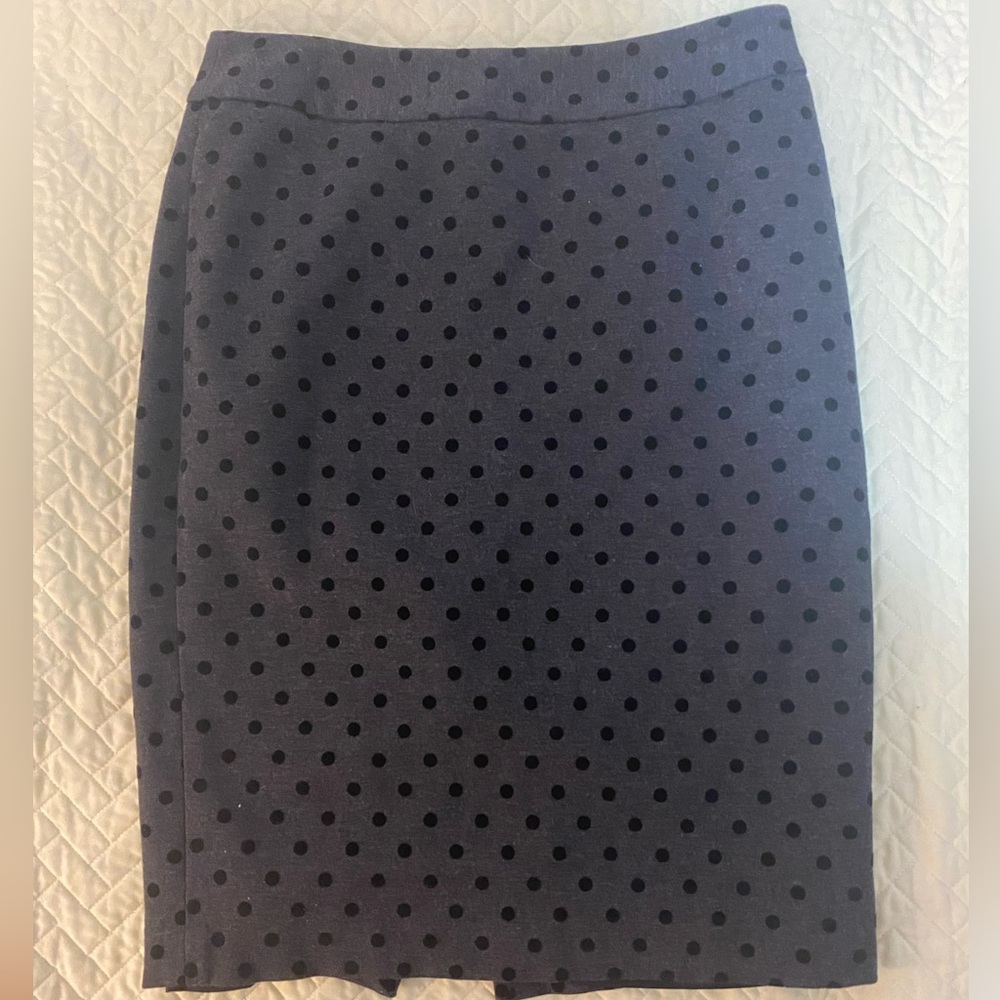 WHBM Polka Dot Pencil Skirt